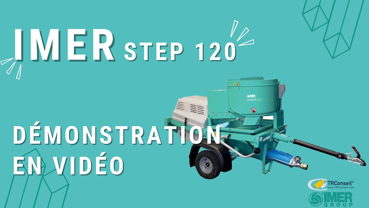 Mise en service de la IMER STEP 120 - Enduit traditionnel