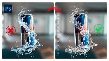 How to make Transparent Water Splash In Photoshop I Photoshop Tips I Transparent Water Splash