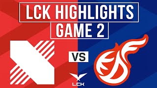 DRX vs KDF Highlights Game 2 | LCK 2024 Spring | DRX vs Kwangdong Freecs