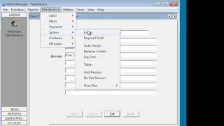 Aloha EPOS Part D: Receipt messages, Add Employee