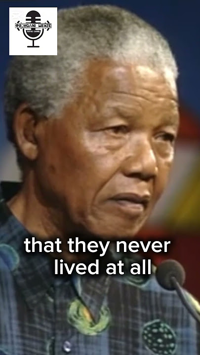Nelson Mandela speech #bonganimenze #nelsonmandelalongwalktofreedom #southafrica