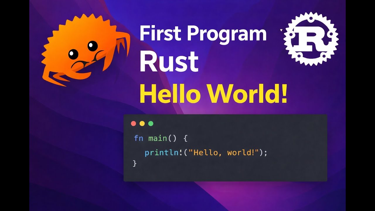 Rust Program to Print Hello World in Hindi | Rust Language Tutorial for Beginners