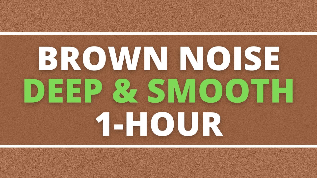 Brown Noise 1 Hour Black Screen for Relaxation, Studying, Sleep and Tinnitus