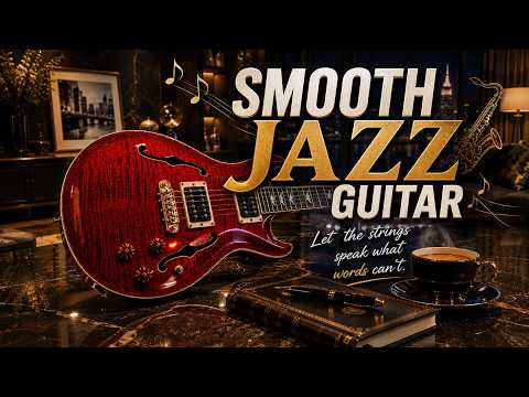 Smooth Jazz Guitar Lounge 🎸 Emerald Cafe Vibes • Relaxing Music for Work, Study & Sleep