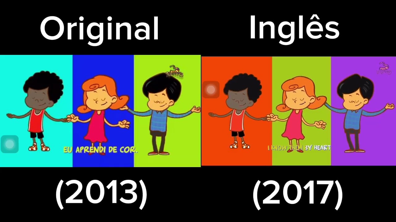 3 palavrinhas originai vs inglês 