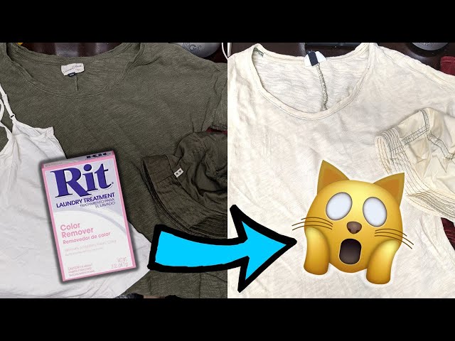 How to Use Rit Color Remover to Un-dye Fabric - The Palette Muse