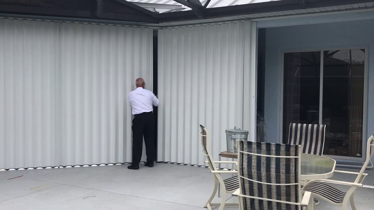 Accordion shutters YouTube