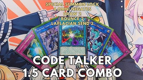 Code Talker 1.5 card combo tutorial August 2025 TCG Yugioh  