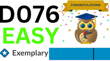 How to Pass D076 WGU (Finance Skills for Managers)