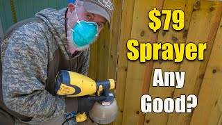 Staining a Wood Fence with Sprayer