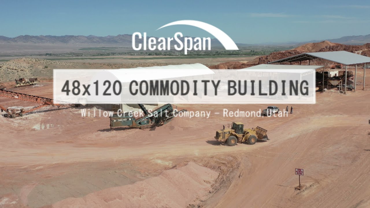 ClearSpan Commercial Sand & Salt Storage Building Willow Creek Salt