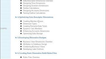 Hyperion Essbase Course Content - Hyperion Essbase Online Training and Placement