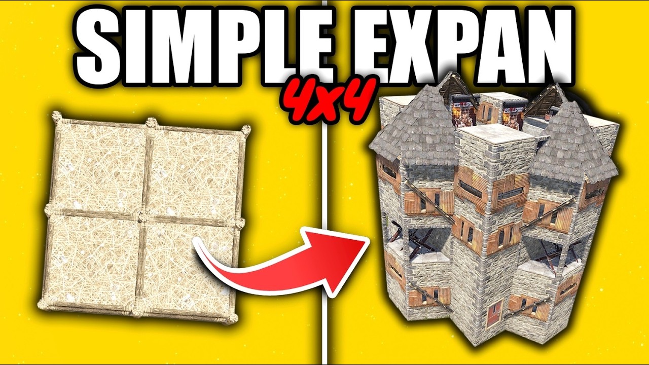 Most Simple 4x4 Base Design in Rust - Duo/Trio/Small Group 2026