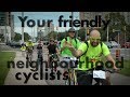 Your friendly neighbourhood cyclists | bicycles buildings people