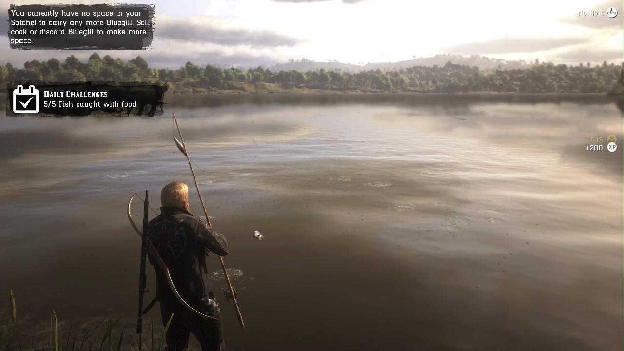 Red Dead Online 5 Fish caught with food - daily challenges