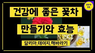 건강에 좋은 꽃차 만들기와 효능