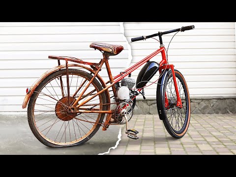 Видео: Реставрация старого мотовелосипеда 1956