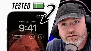 iPhone 14 Pro Always-On Display Battery Drain Results