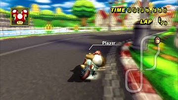 [MKWii - TAS] Mario Circuit 1 Lap Shroomless - 28