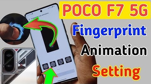 Poco f7 5g fingerprint animation kaise change kare/how to change fingerprint animation in poco f7 5g