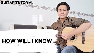 Whitney Houston Clean Bandit - How Will I Know | Guitar Tutorial