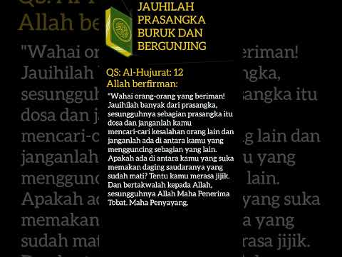 Jauhilah Prasangka Buruk Dan Bergunjing #shorts
