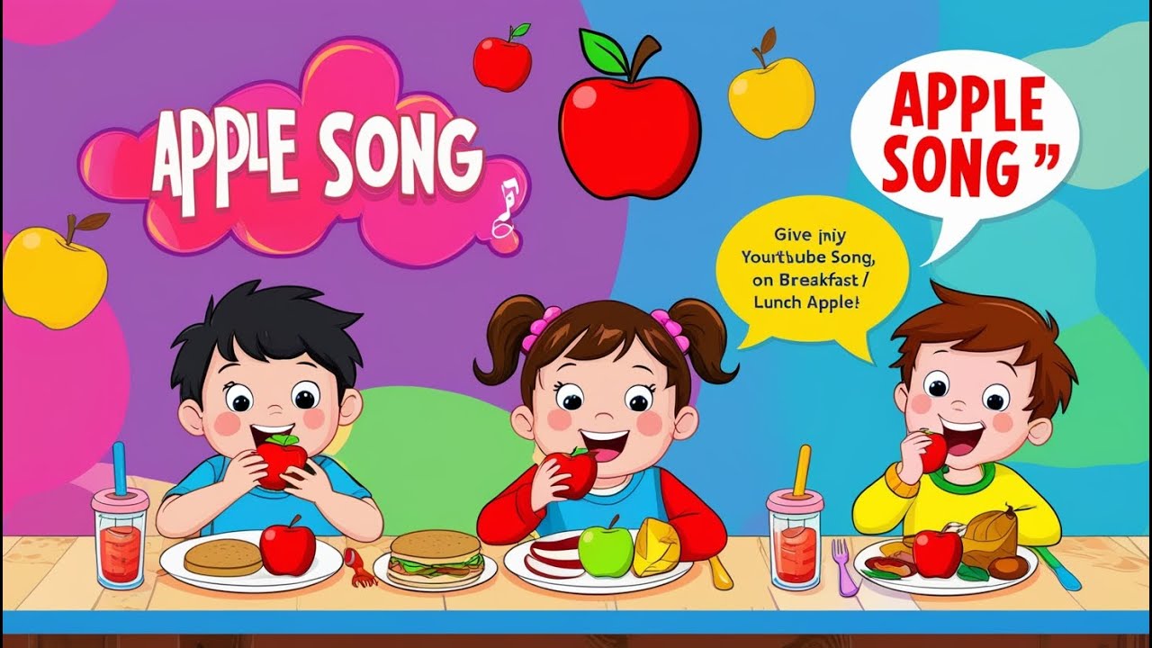 Apple Song | Learn Fruits for Kids | Educational Learning Songs ...