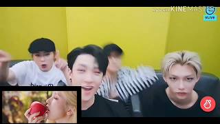 Twice - 'more&more' Reaction by Stray kids (bangchan, lee know, hyunjin, Felix) Resimi