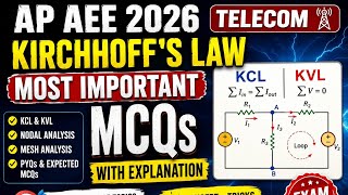 🔥AP_AEE_2026 | Network Analysis MCQs Part 1 | AP TRANSCO | GENCO | APSPDCL | DISCOMs 2026