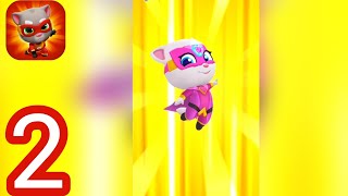 Talking Tom Hero Dash - Gameplay Walkthrough Part 2 - SuperHero Angela (Android & IOS) screenshot 1