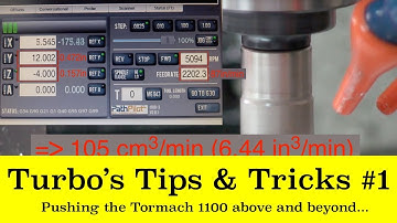 Tips & Tricks #1: Tormach 1100 and PathPilot above and beyond...