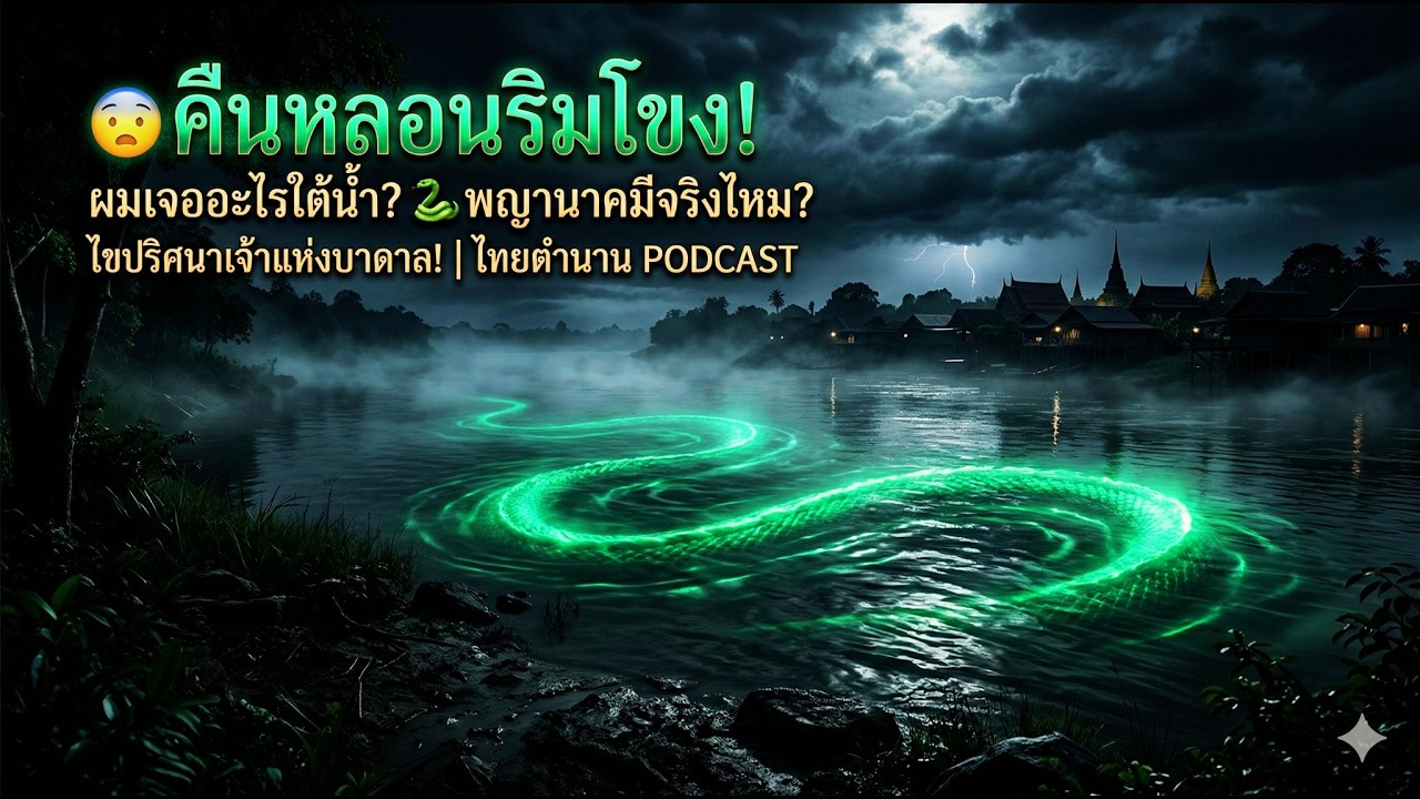 😨 คืนหลอนริมโขง! ผมเจออะไรใต้น้ำ? 🐍 พญานาคมีจริงไหม? ไขปริศนาเจ้าแห่งบาดาล! | ไทยตํานาน PODCAST