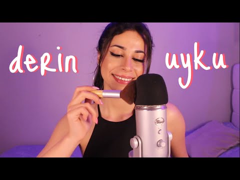 MEDİTASYON MÜZİĞİ İLE 💤 DERİN UYKU TELKİNİ 💤 MİKROFON FIRÇALAMA ASMR TÜRKÇE