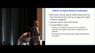 High Performance BGP Security   Algorithms and Architectures