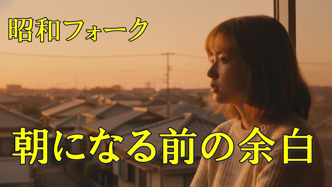 朝になる前の余白｜昭和フォーク 女性ボーカル