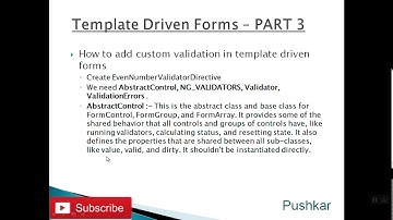 Angular 7 Tutorial  - Custom validation in template driven forms