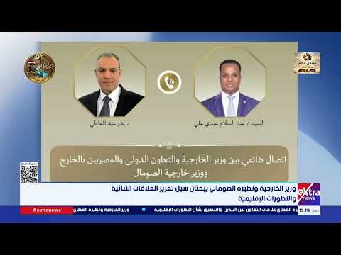 Foreign Minister and his Somali counterpart discuss ways to strengthen bilateral relations and re...