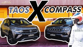 TAOS x COMPASS TURBO: A REVANCHE! SUV da VW é + rápido que o Jeep na Volta Rápida com Rubinho? #235