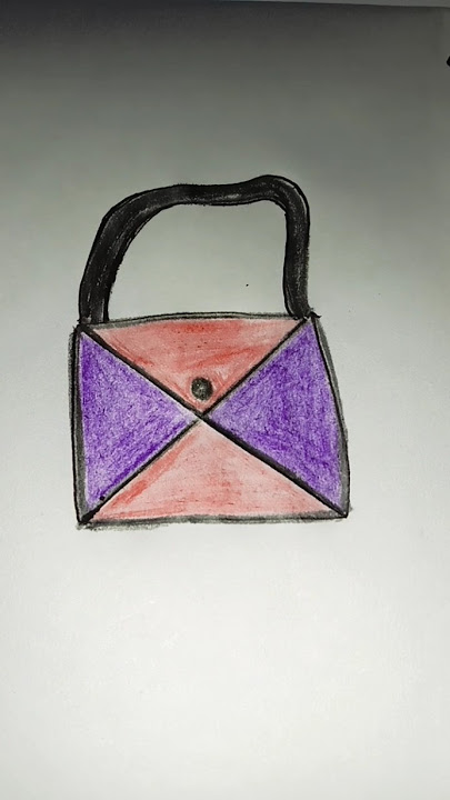 Handbag 👜👜 easily drawing…#handbag #drawing #easy #art #ritu'screation