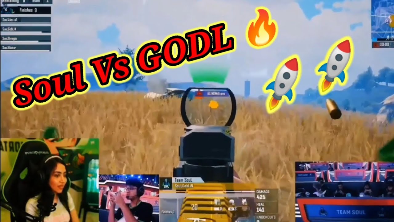 Soul Vs GODL 🔥Soul First chicken dinner in the Finals🚀🚀 - YouTube