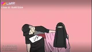 oy adek berjilbab ungu story wa