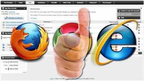 How to connect to a server with a web browser - OzeVision Web Hosting Tutorial