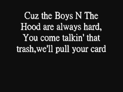 Boyz N The Hood - Eazy E - Lyrics