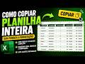 Como Copiar Planilha no Excel Sem Perder a Formatação