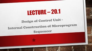 7 Internal Construction of Microprogram Sequencer