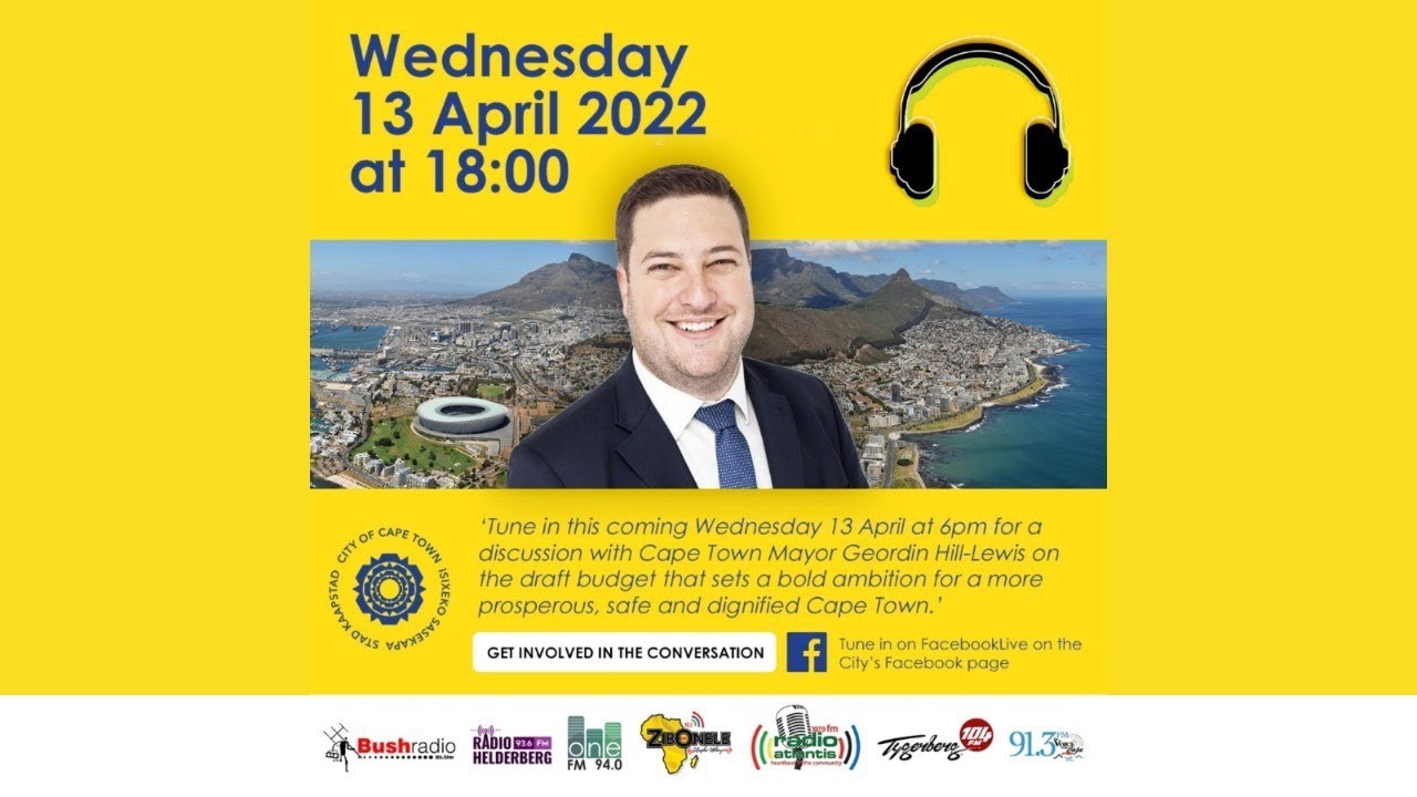 Cape Town Mayor Geordin Hill-Lewis Radio Simulcast