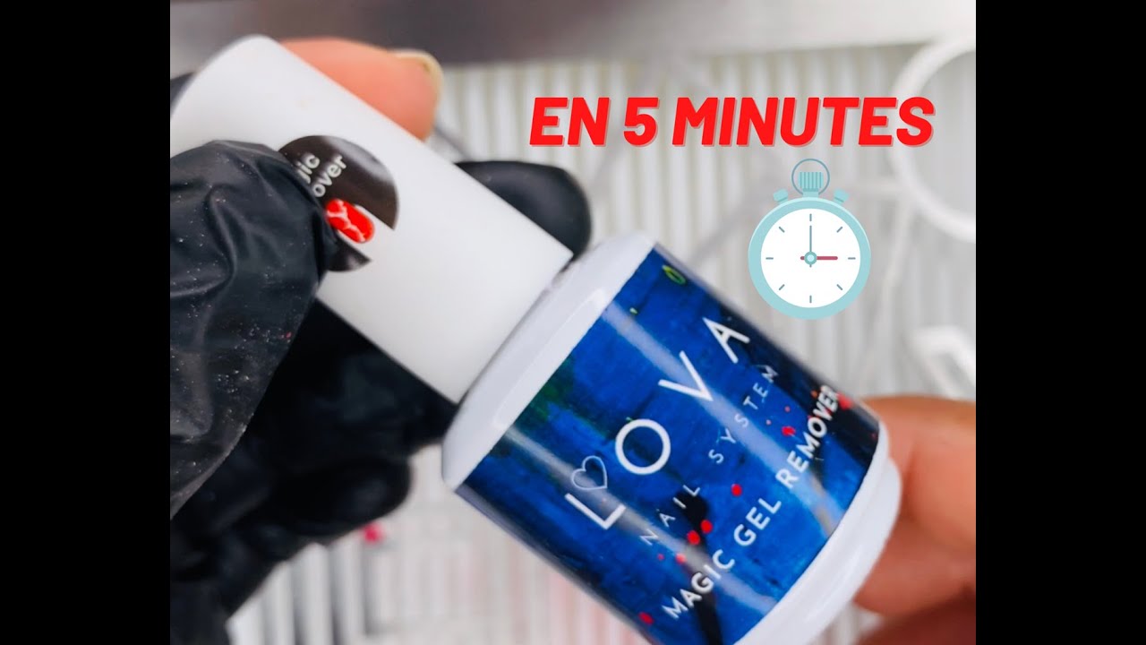 Dépose rapide facile du vernis semi permanent avec le Magic Remover de Lova Nail System en 5min ⏱!