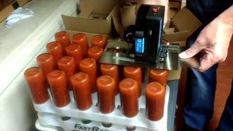 Meenjet M6 Handheld Printer Coding JS21 White Ink on Hot Sauce Bottles