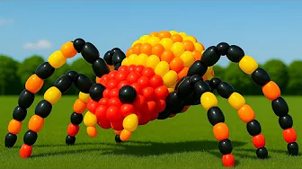 The mascot vibrato assistant spider placed on the football field is popular, co-produced, creative