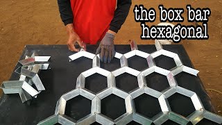 How to make a hexagonal hollow metal || hollow iron hexagonal creations